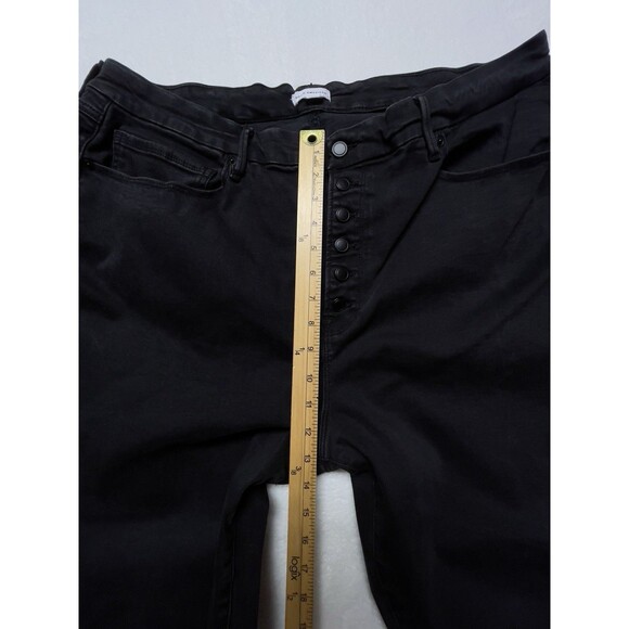 Good American GLEAF739BT Women’s Plus Sz 20-26 Faded Black Stretch Skinny Jeans - Picture 9 of 13